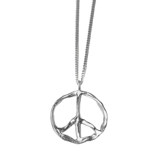 VH x FACETASM NECKLACE WITH PEACE SIGN - Silver