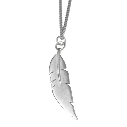 VH x FACETASM NECKLACE WITH FEATHER - Silver