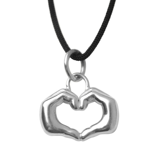 LOVE & RESPECT NECKLACE PENDANT - Silver