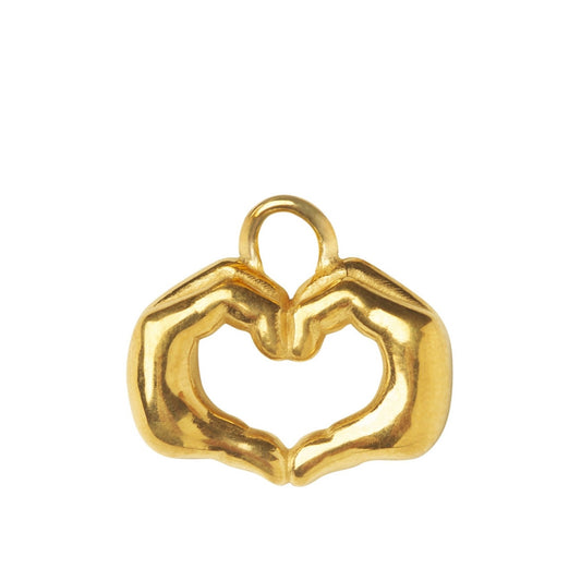 LOVE & RESPECT EARRING PENDANT - goldplated silver