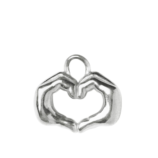 LOVE & RESPECT EARRING  PENDANT - Silver