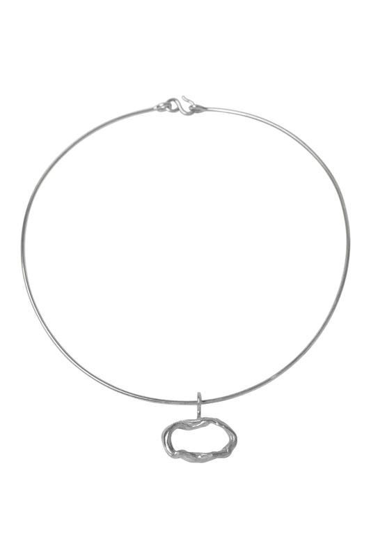 DRIP NECKPIECE - silver