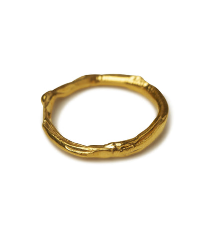 DRIP RING STACKABLE - goldplated