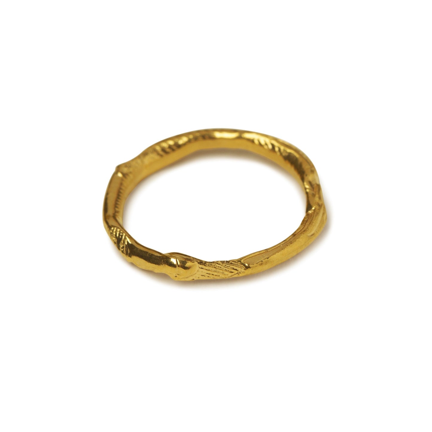 DRIP RING STACKABLE - goldplated