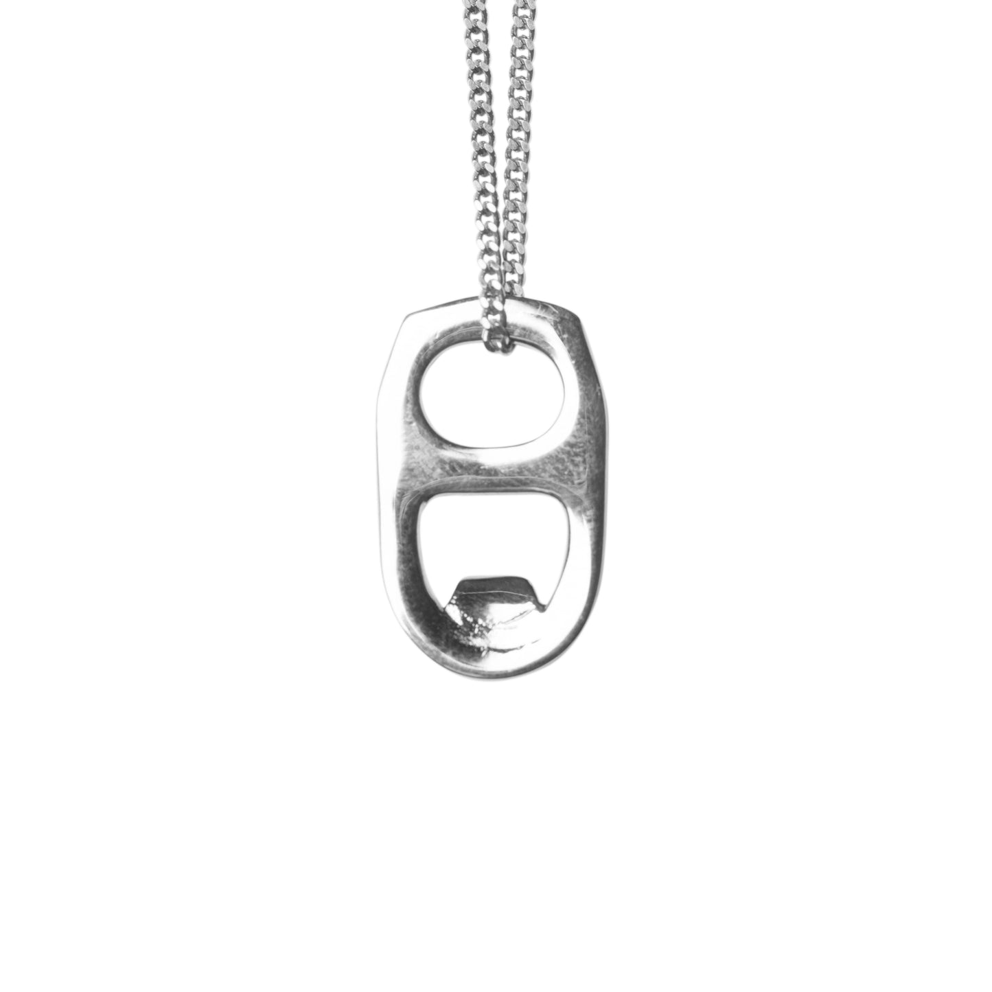 BEER CAN OPENER NECKLACE - Silver