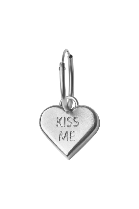 VH x Facetasm earring with sweetheart, silver