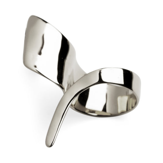 LILY RING ORGANIC - silver