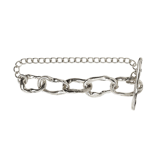 DRIP BRACELET CHUNKY x 5 - silver