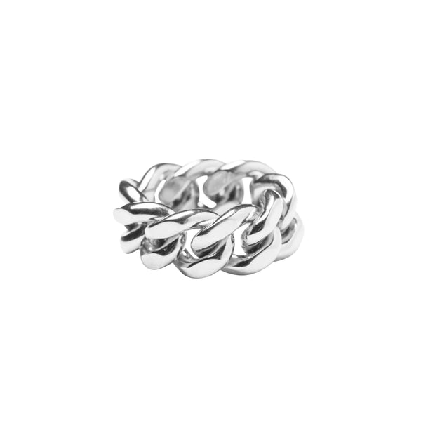 ELSA CHAIN RING LARGE, silver