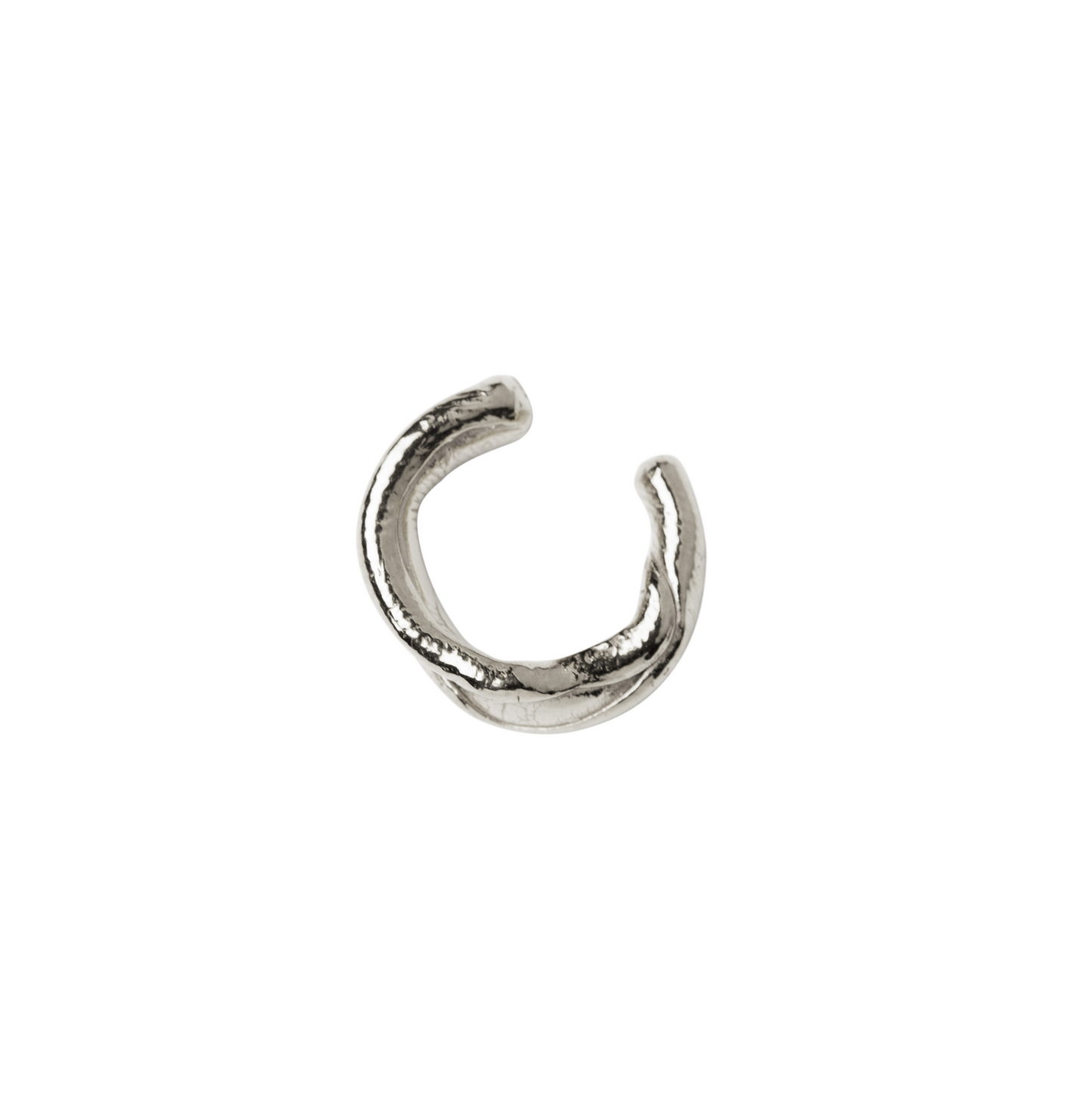 DRIP CHUNKY EAR CUFF - silver